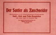 Der Sattler als Zuschneider