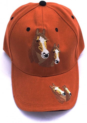 ZWEKK Cap mit Pferdemotiv Farbe Kupfer