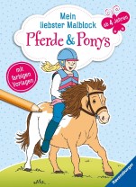 Mein liebster Malblock: Pferde und Ponys - Mängelexemplar