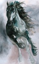 Pferdeposter - Kunstdruck Motiv Ritzke