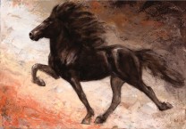 Pferdeposter - Kunstdruck 50 x 70 cm Islandpferd Blettur