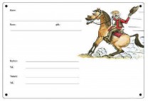 Comic Schilder - Boxenschild - Westernpferd