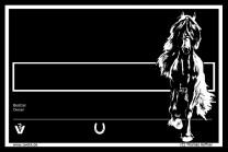 Stalltafel - Boxenschild - Stallschild Pferdemotiv Friese Stalltafel - Boxenschild - Stallschild Pferdemotiv Friese