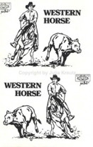 Auto Aufkleber Westernhorse Cowhorse Set