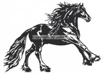 Auto Aufkleber Friesenpferd schwarz Auto Aufkleber Friesenpferd schwarz