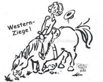 Auto Aufkleber Western-Ziege ! silber Auto Aufkleber Western-Ziege ! silber