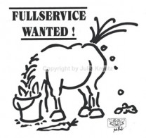 Auto Aufkleber Fullservice Wanted ! silber Auto Aufkleber Fullservice Wanted ! silber