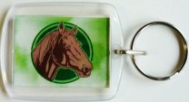 Plexiglas Schlüsselanhänger mit Pferdemotiv 07