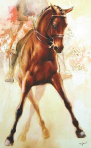 Pferdeposter - Kunstdruck Motiv Traversale