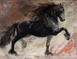 Pferdeposter - Kunstdruck 50 x 70 cm Motiv Vietse