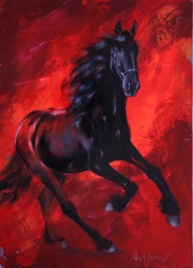 Pferdeposter - Kunstdruck Motiv Sueno