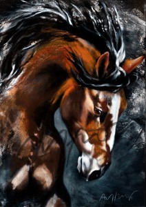 Pferdeposter - Kunstdruck Motiv  Malageno