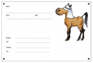 Comic Schilder - Boxenschild - Arabär - Braun