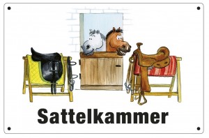 Comic Schilder - Schild - Sattelkammer