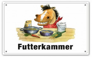 Comic Schilder - Schild - Futterkammer