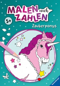 Malen nach Zahlen ab 5 -  Zauberponys - Mängelexemplar