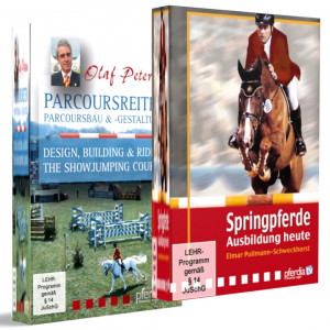 DVD Bundle Springreiten & Parcoursbau mit 2 Filmen (über 1,6 Stunden Laufzeit)