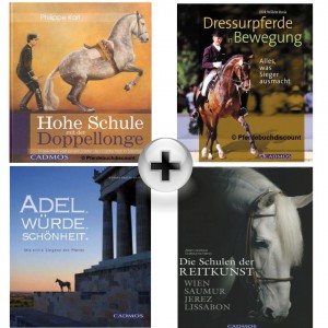 Dressur Pferdebuch Bundle mit 4 Titeln aus dem Cadmos Verlag