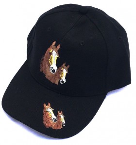 ZWEKK Cap mit Pferdemotiv Farbe schwarz