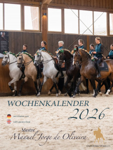 Wochenkalender 2026 mit Zitaten von Manuel Jorge de Oliveira in Deutsch/Englisch