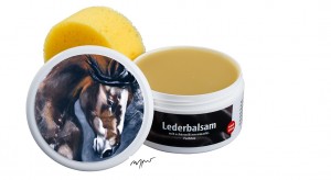 Zwekk© - Leder-Pflege-Set Leder-Balsam 250 ml  Pferdemotiv Malageno