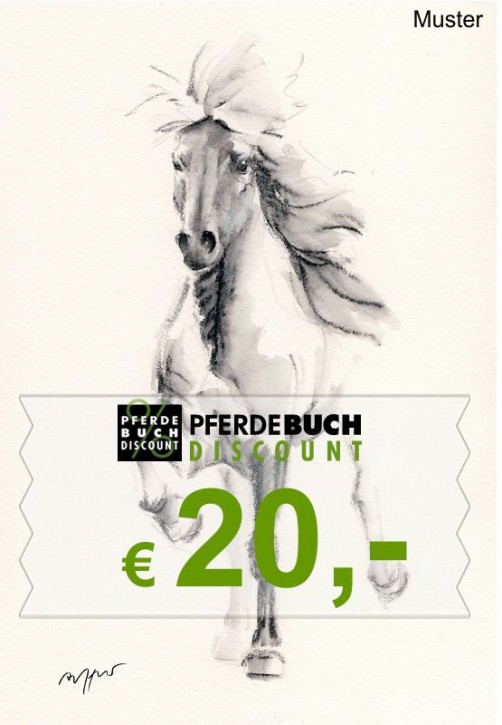 Pferdebuchdiscount Geschenk Gutschein Wert € 20,-