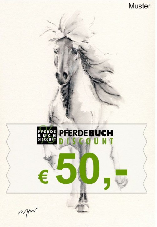 Pferdebuchdiscount Geschenk Gutschein Wert € 50,-