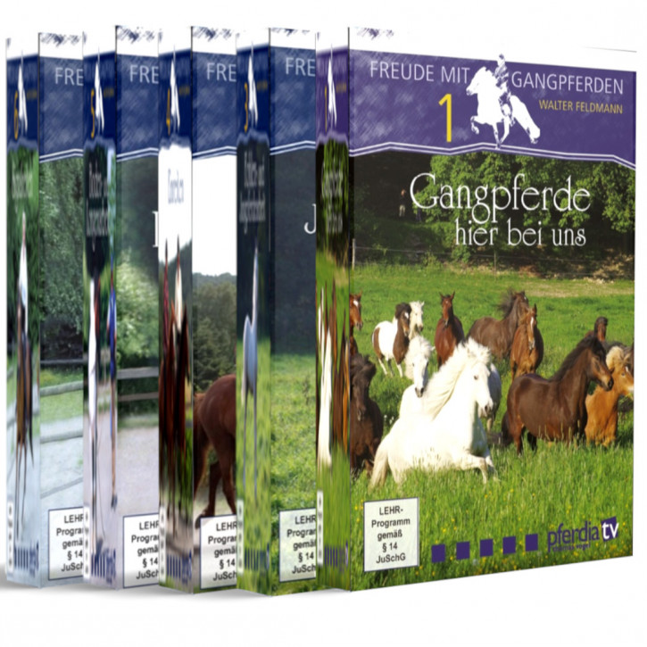 DVD Bundle Freude mit Gangpferden mit 5 Filmen (insgesamt 4,3 Stunden Laufzeit)