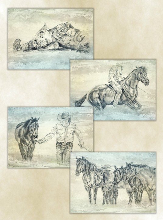 Posterset Horsemanship - Pepper Art