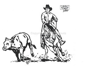 Auto Aufkleber Working Cowhorse schwarz links ohne Schrift