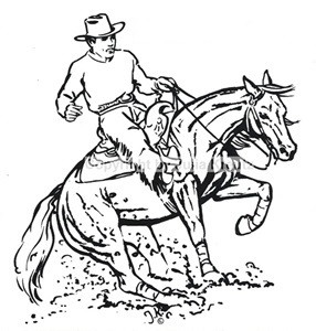 Auto Aufkleber Western Just say...! schwarz - Mittelformat ohne Schrift