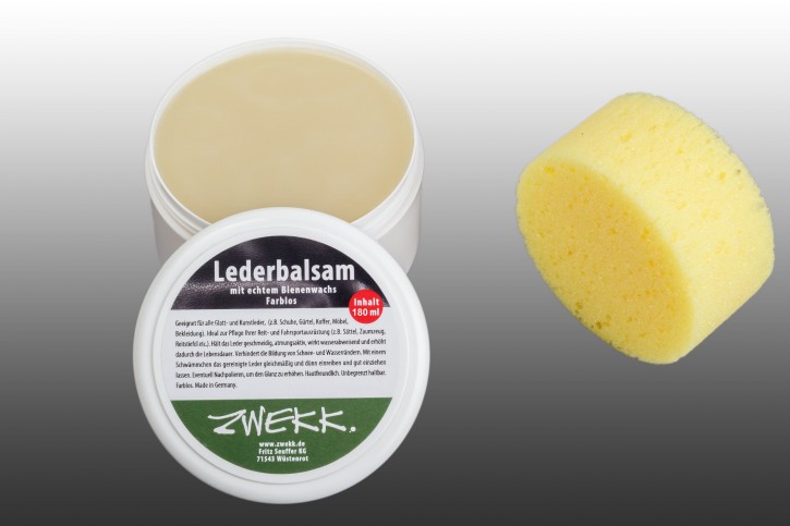 ZWEKK Leder-Balsam 180 ml mit Bienenwachs, Farblos Reitsport-Leder-Pflege