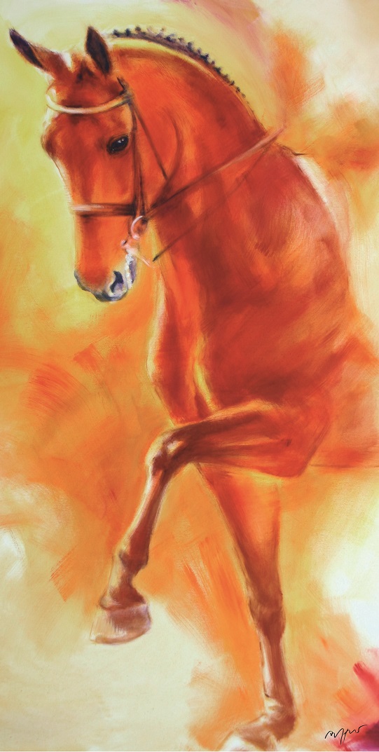 Pferdeposter - Kunstdruck Motiv Dressurpferd