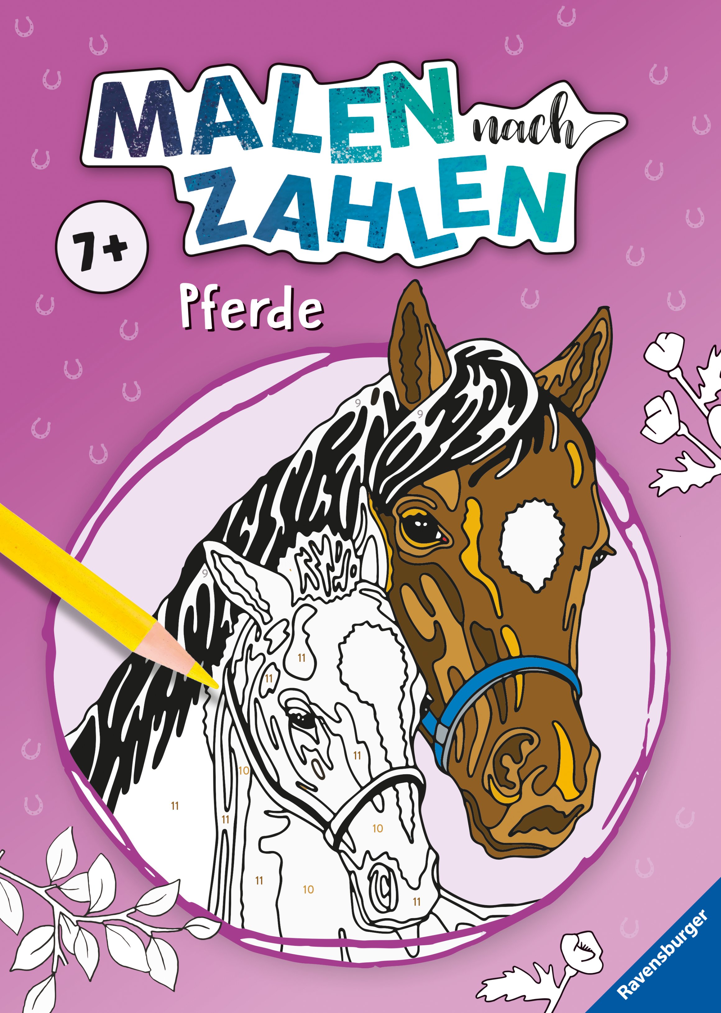 Malen nach Zahlen ab 7 - Pferde - Mängelexemplar-17117